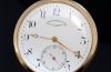 C.1920s Vacheron & Constantin Genève 49mm Chronometre Royal Open face pocket watch with white enamel dial in 18KYG with Orig Box