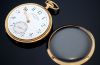 C.1924 Vacheron & Constantin Genève 49mm Chronometre Royal Open face pocket watch with white enamel dial in 18KYG. Orig Box/Cert