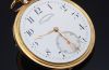 C.1924 Vacheron & Constantin Genève 49mm Chronometre Royal Open face pocket watch with white enamel dial in 18KYG. Orig Box/Cert