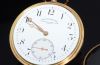C.1924 Vacheron & Constantin Genève 49mm Chronometre Royal Open face pocket watch with white enamel dial in 18KYG. Orig Box/Cert