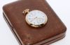 C.1924 Vacheron & Constantin Genève 49mm Chronometre Royal Open face pocket watch with white enamel dial in 18KYG. Orig Box/Cert