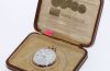 C.1924 Vacheron & Constantin Genève 49mm Chronometre Royal Open face pocket watch with white enamel dial in 18KYG. Orig Box/Cert