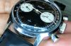 C.1960s Zodiac 36mm Chronograph Ref.7721 manual wind reverse panda dial in Chrome and steel