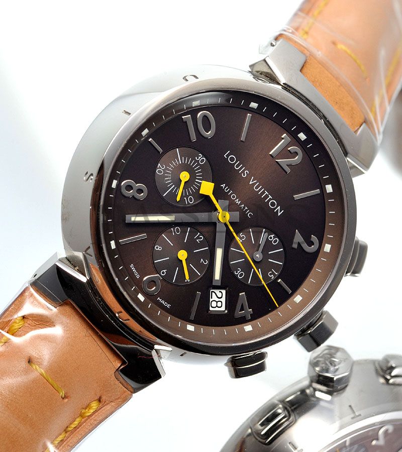 Louis Vuitton, 42mm &quot;Tambour Chronograph&quot; in steel | Passions Watch Exchange - Singapore 2nd ...