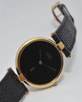 Cartier "Must de Cartier" in Silver & gold plated