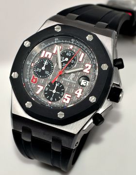 Audemars Piguet, 42mm "Royal Oak Offshore chronograph, Orchard Rd boutique" L. Edition of 100pcs in Tantalum
