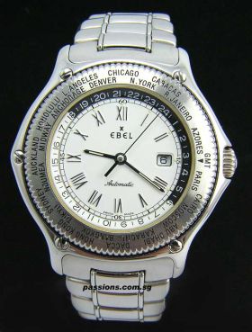 Ebel "Voyager, Worldtimer" in steel