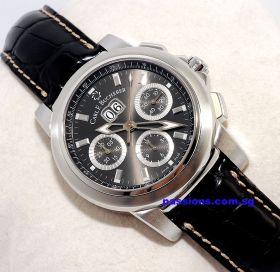 Carl F Bucherer "Patravi" Chronograph, bigdate in Steel 