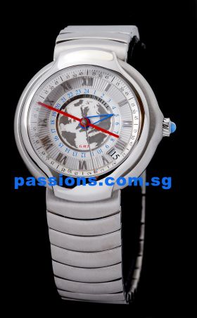 Dunhill, "Millennium GMT" in steel 