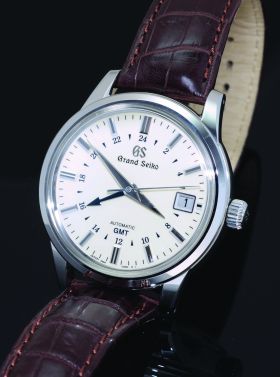 Seiko, 39.5mm Grand Seiko GMT Ref.SBGM221 3-days automatic date Cal.9S66A in Steel