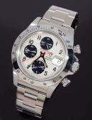 C.1997 Tudor 40mm Tiger Prince Date Chrono-Time Chronograph Panda dial Ref.79280 in Steel with box & paper