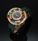 2008 Bulgari 36mm Astrale Ladies AE36G in 18KRG with Diamonds and Gemstones. B&P