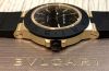 Bulgari 38mm Sport Diagono AL38G automatic date in Black rubber and 18KYG