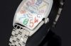 2013 Franck Muller medium size "Curvex Colour Dreams" Ref.7502 QZ quartz in Steel with bracelet. B&P