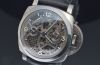 2016 Panerai 47mm PAM00578 Lo Scienziato Luminor 1950 Tourbillon 6 Days GMT LE of 150pcs in Titanium. F/Set