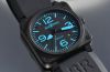 Bell & Ross, 42mm "BR03-92 Blue" auto/date in black PVD steel