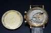 C.1980s Tourneau 39mm Chronomaster by Waldan with Movado El Primero 3019 automatic in 14KYG