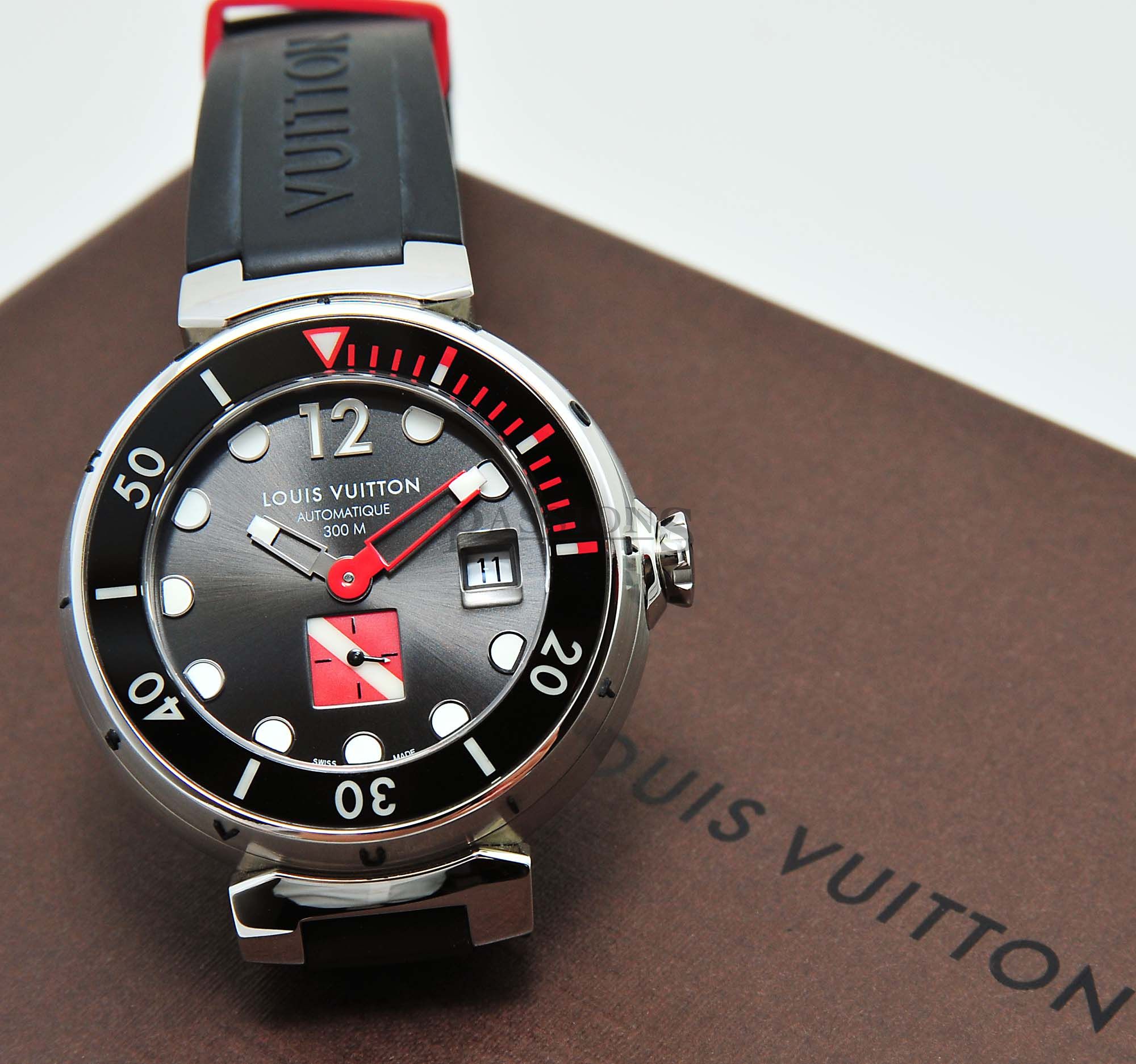 Louis Vuitton 44mm &quot;Tambour Diver 300m&quot; automatic in Steel | Passions Watch Exchange - Singapore ...