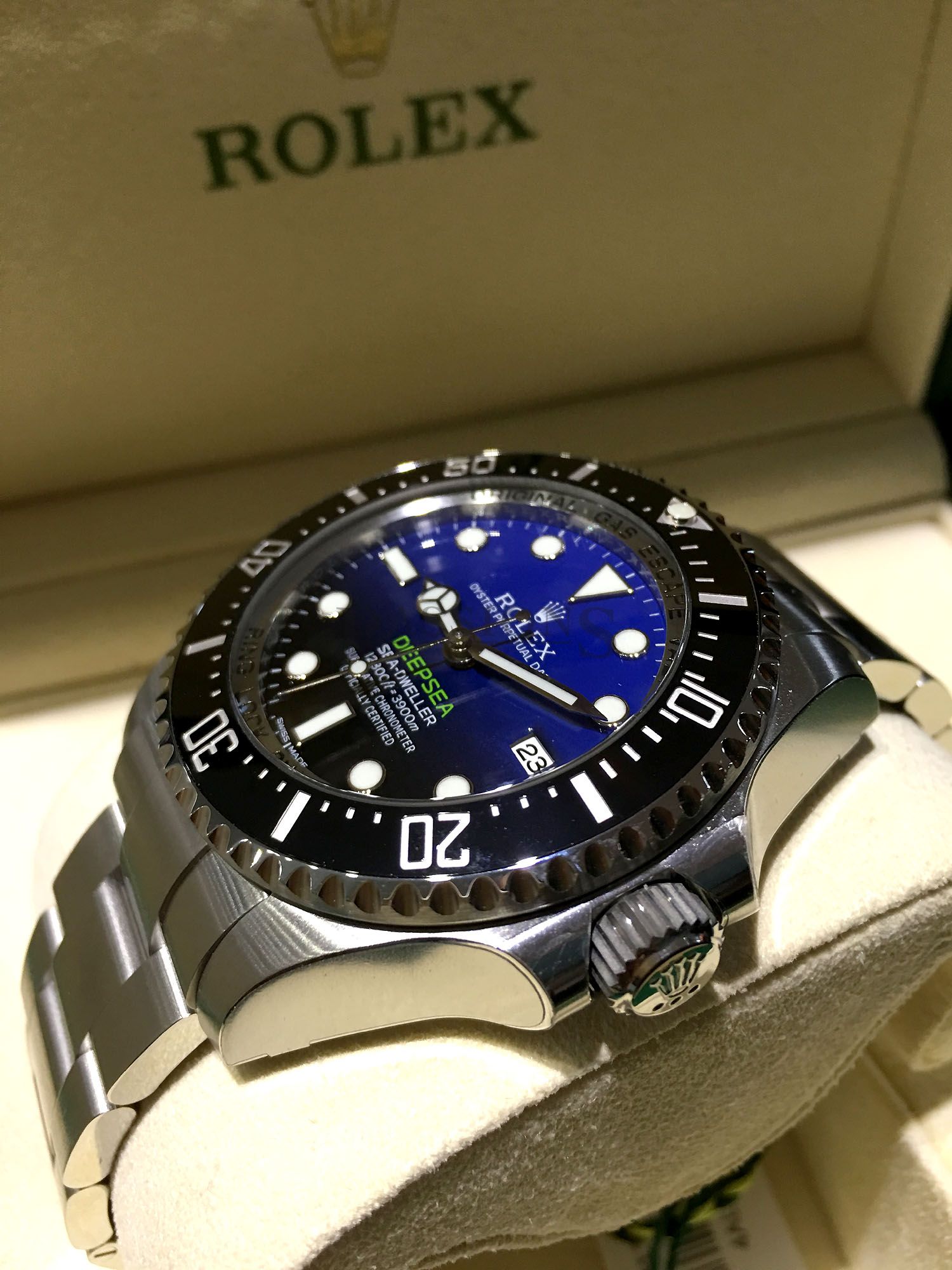 rolex deep sea blue price