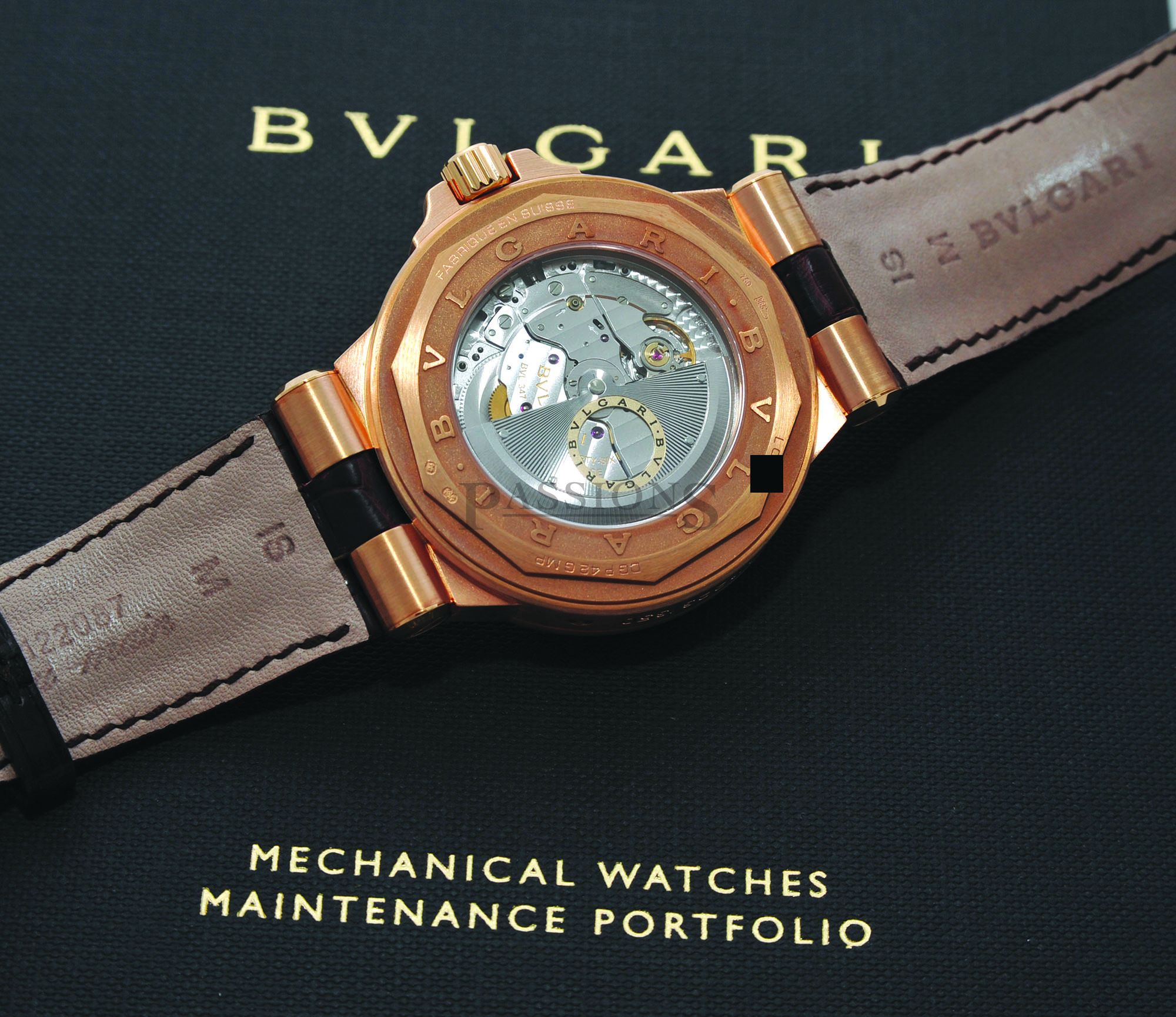 bvlgari diagono moonphase rose gold watch