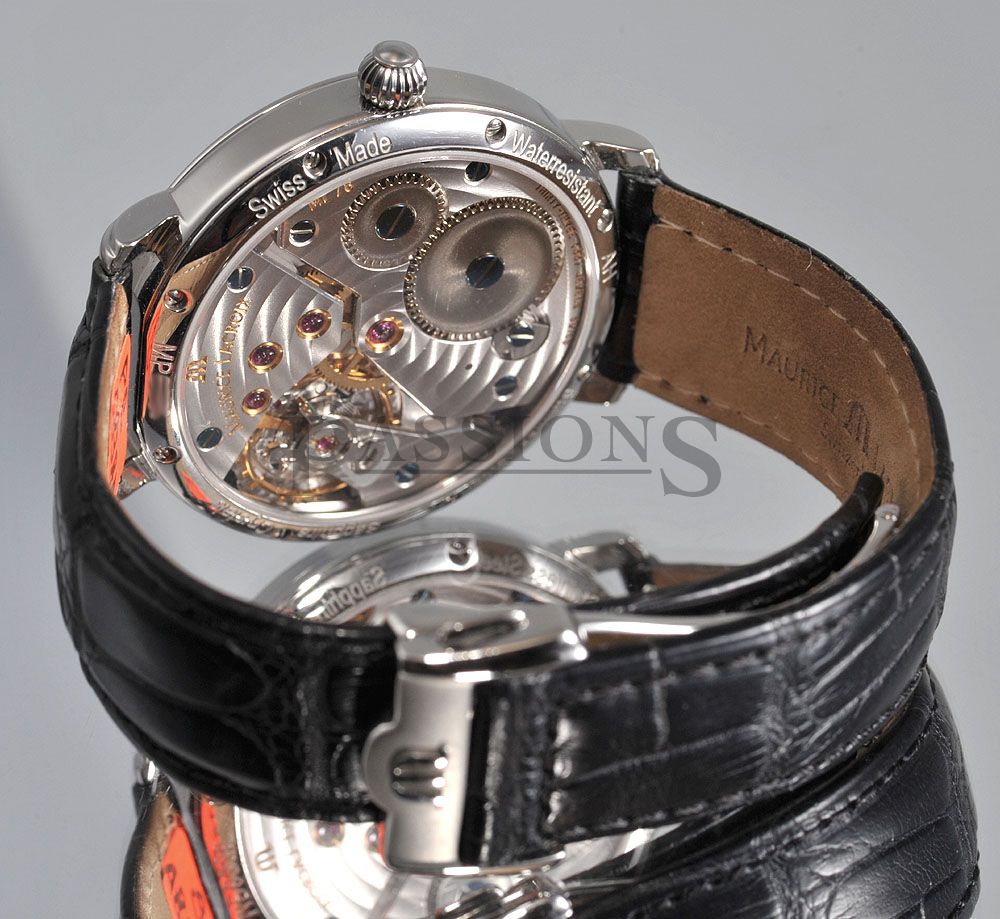 Maurice Lacroix 43mm Masterpiece Calendrier Retrograde in steel Passions Watch Exchange Singapore s Premier Pre owned Watch Dealer