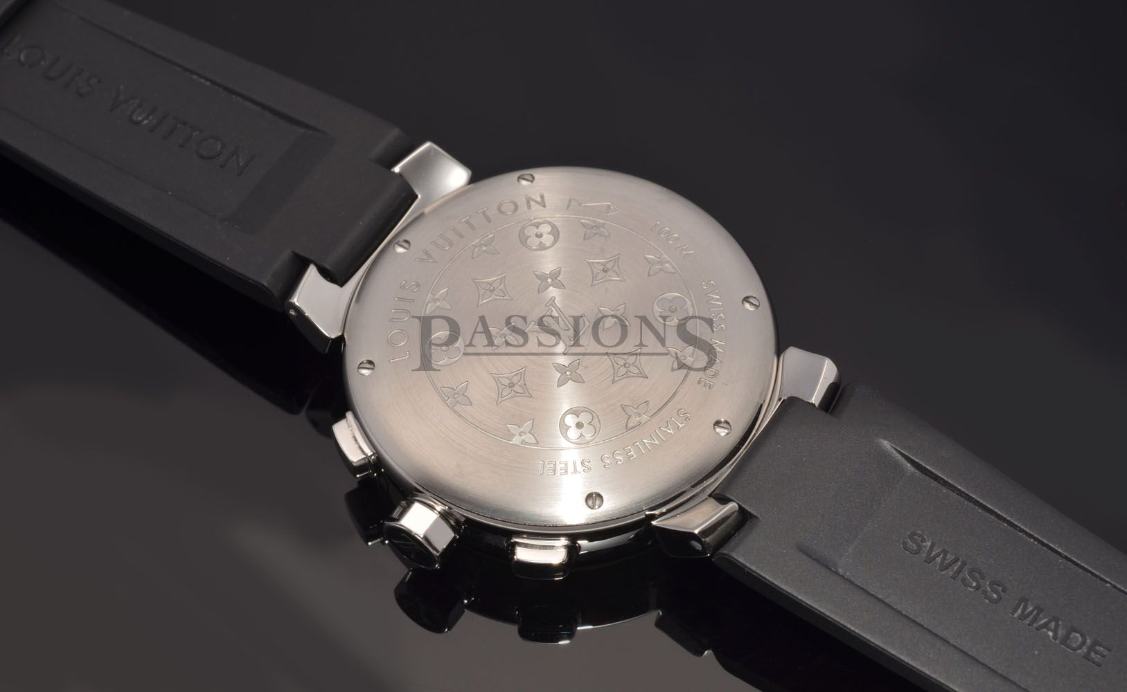 Louis Vuitton, 40mm &quot;Tambour Chronograph Louis Vuitton Cup&quot; quartz Ref.Q11BGO in Steel ...