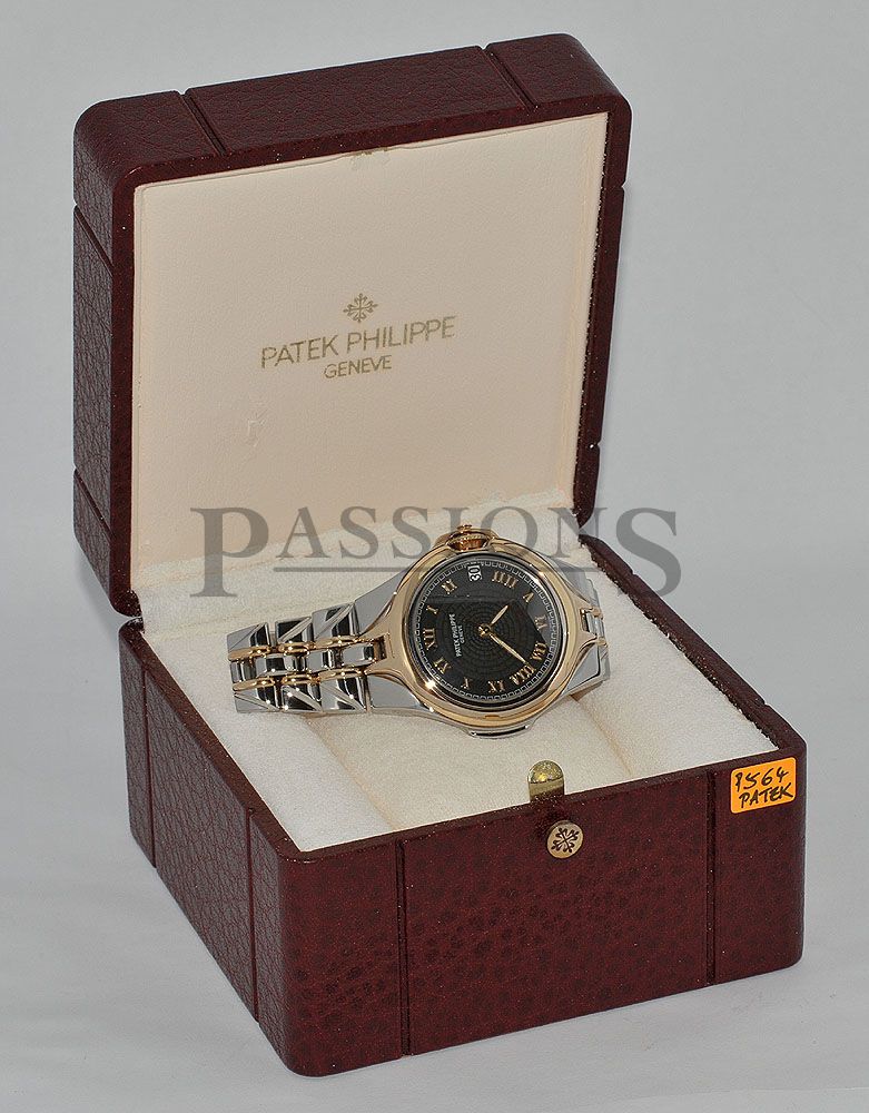 Patek Philippe Sculpture Ref.5091 auto date in 18KYG Steel Passions Watch Exchange Singapore s Premier Pre owned Watch Dealer