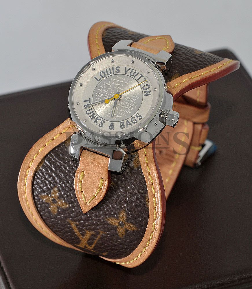 Louis Vuitton, lady&#39;s &quot;Tambour&quot; in Steel | Passions Watch Exchange - Singapore 2nd Hand Watch Dealer